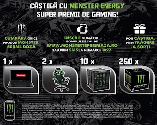 Monster te premiaza