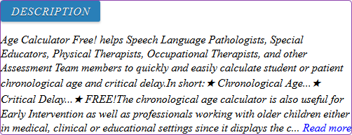 chronological age calculator