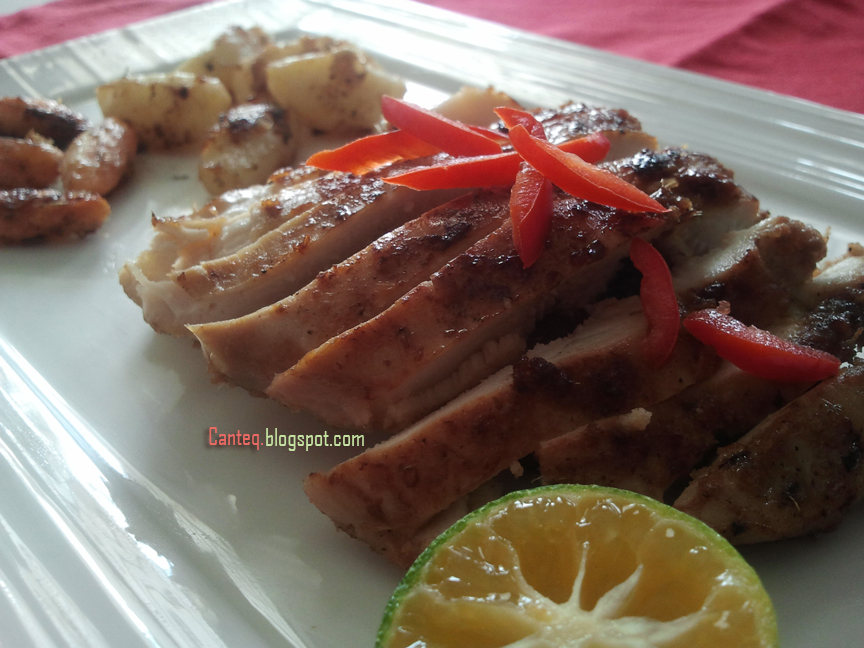 Grilled Chicken Breast Ooppps Dada Ayam Panggang ~ canteq