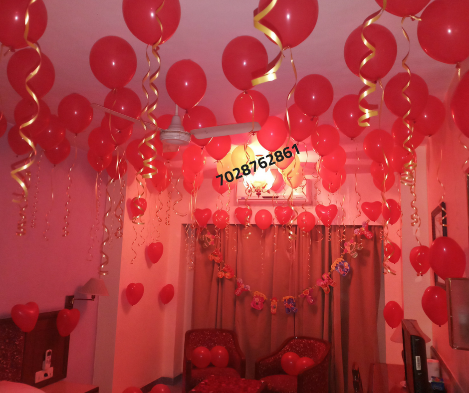 Romantic Room  Decoration  For Surprise Birthday  Party in 