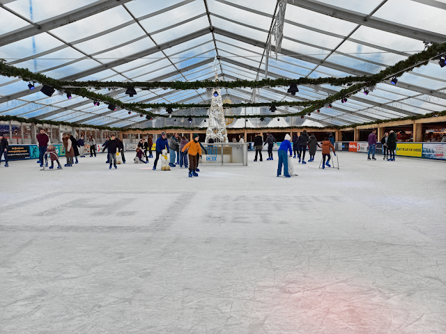 Ice Rink at Winterland Christmas Market in Hasselt