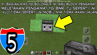 Tutorial Membuat Mobil Robot di Minecraft