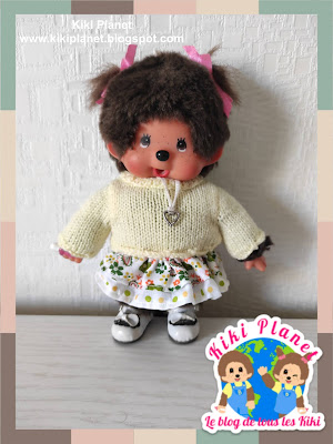 kiki Monchhichi vêtement jupe skirt handmade