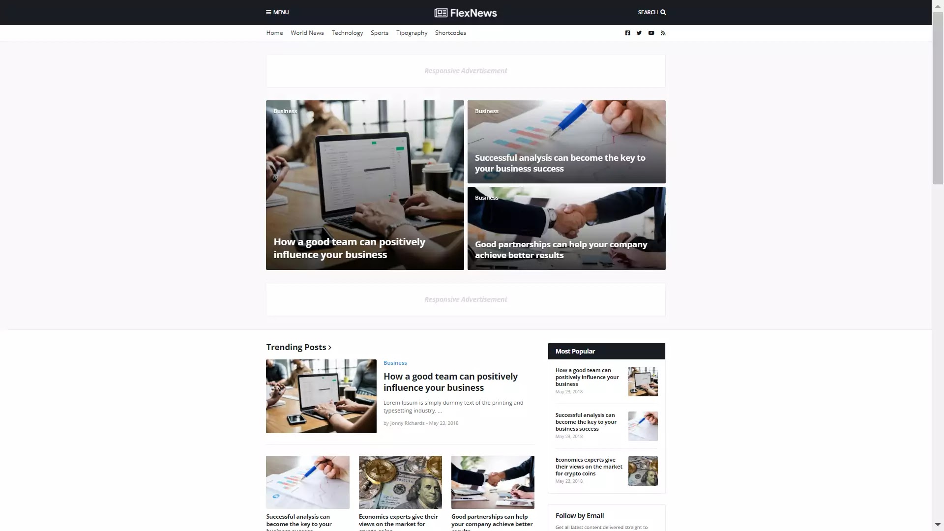 flex news RESPONSIVE TEMPLATE