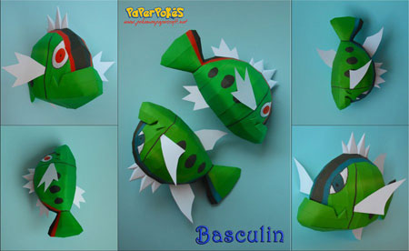 Pokemon Basculin Papercraft