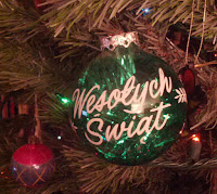 Merry Christmas Polish Poland ornaments