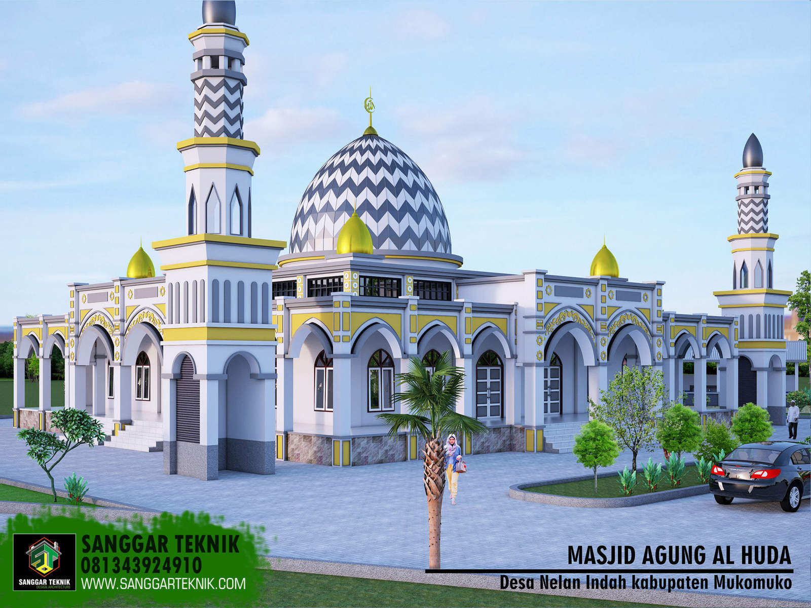  Gambar  Desain  Masjid Autocad Rumah Joglo Limasan Work