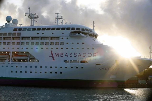 MS Ambience cruiseship in Mombasa