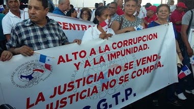 La CGTP presente en MARCHA CONTRA LA CORRUPCIÓN Y LA IMPUNIDAD 