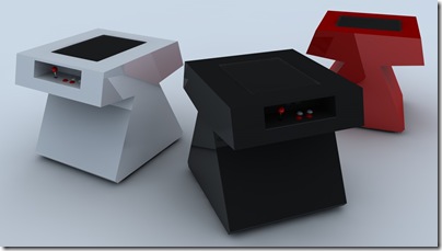 three stealth arcade tables