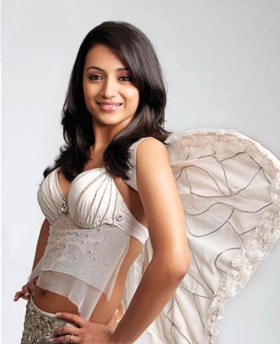 Trisha looking like an angel in a gorgeous white outfit - TRISHA = GIRL WITH WINGS