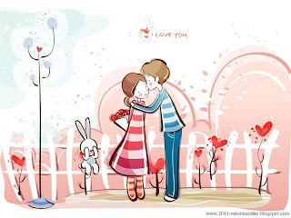 10. Cute Cartoon Couple Love Hd Wallpapers For Valentines Day
