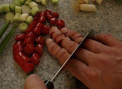 cut fingers, funny finger photos