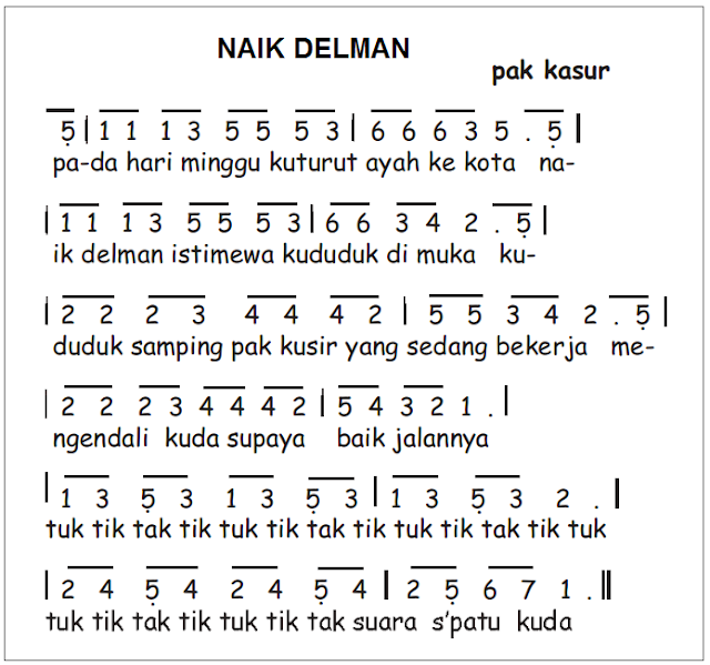 not angka naik delman