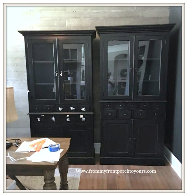 Home Office-Black Cabinet-Design Plan-DIY Office Makeover-Storage-From My Front Porch To Yours