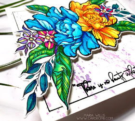 #mariawillis, #cardbomb, #card, #cardmaking, #handmade, #art, #arteza, #artezarealbrushpens, #flowers, #stamps, #ink, #paper, #craft, #simonsaysstamps, 