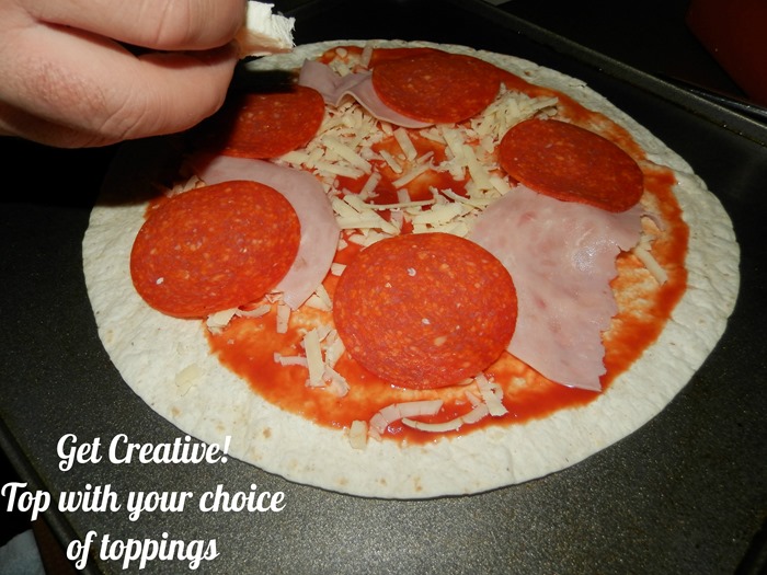 Tortilla pizza recipe