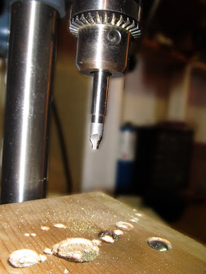 a primer deburer on a shaft or arbor on my drillpress