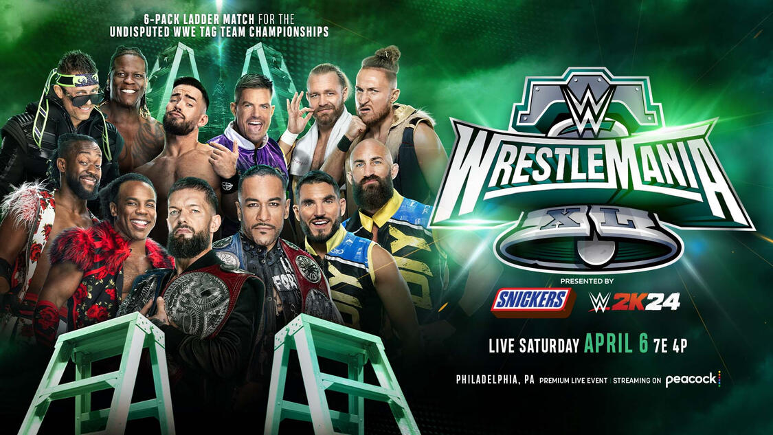 Six-Pack Challenge Ladder Match for Tag Team Championships: DIY vs. Awesome Truth vs. New Day vs. New Catch Republic vs. Grayson Waller and Austin Theory vs. The Judgment Day (c.)