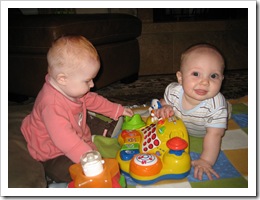 Ava & Reid - 7 months, 10-21-09