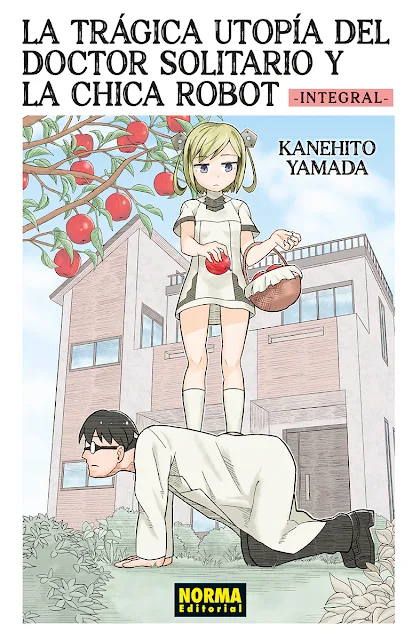 Portada del manga La trágica utopía del doctor solitario y la chica robot, edición integral de Norma Editorial.