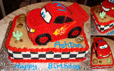 Cars Birthday Cake on This Pixar Cars Themed Cake Was Created For Ashton S 3rd Birthday A