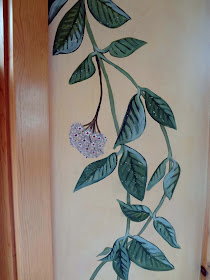 Hoya Vine Mural, Hoya vine, vine mural