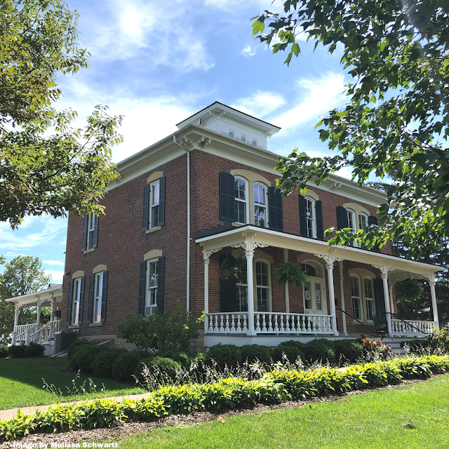 Elegant Peck House standing regally on the farm