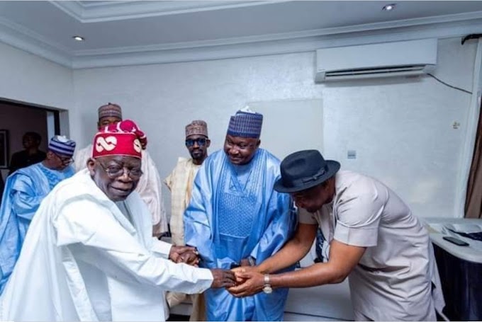 Magnus Abe met with Bola Ahmed Tinubu in Abuja After unveilment of Shetima 