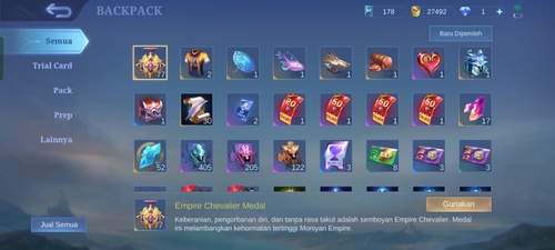 Menukar Efek Recall dengan Battle Point