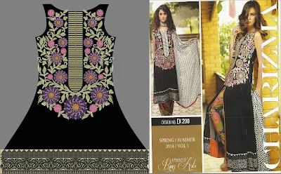 Neck Embroidery Designs For Ladies Suits 2015