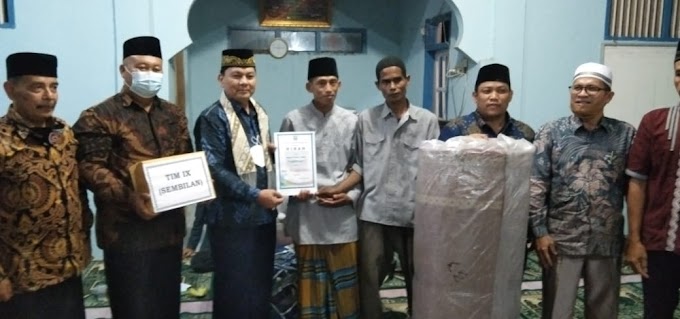 Sekda Pasbar Yudesri Ketua Tim IX Safari Ramadhan Kunjungi Mesjid Nurul Iman Nagari Kajai Talamau