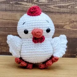 gallinita amigurumi patrón gratis