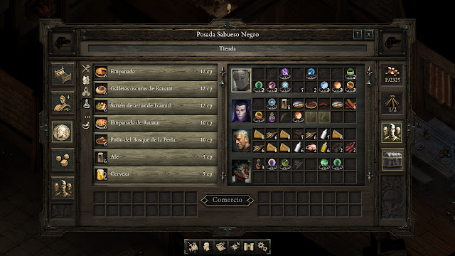 Pillars of Eternity alimento