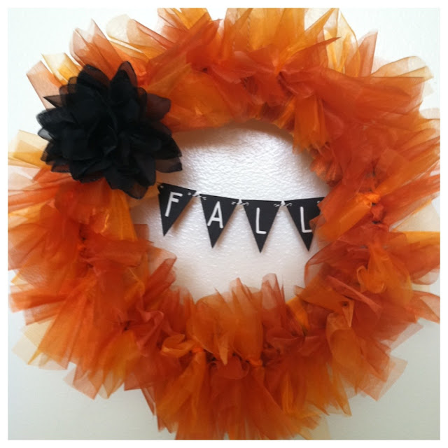 Organza DIY Fall Wreath - LeroyLime