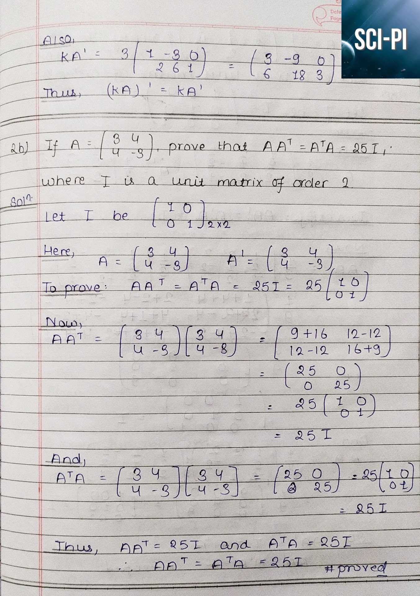 Grade 11 Matrices and Determinants Exercise 1 Solutions | Basic Mathematics Grade XI by Sukunda Pustak Bhawan