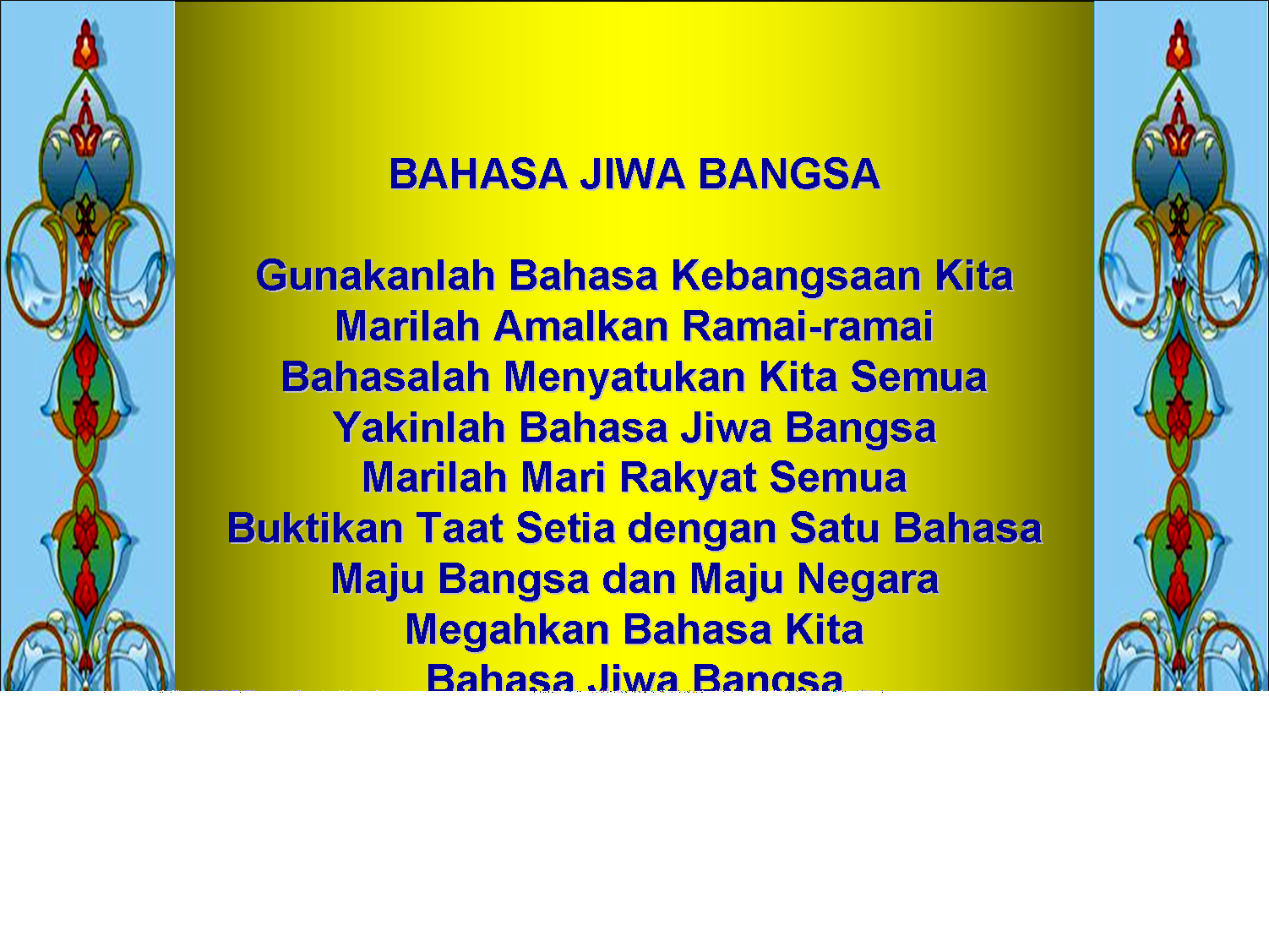 maksud bahasa jiwa bangsa