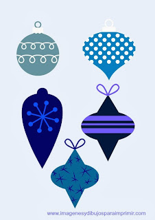 bolas de navidad de color azul 
