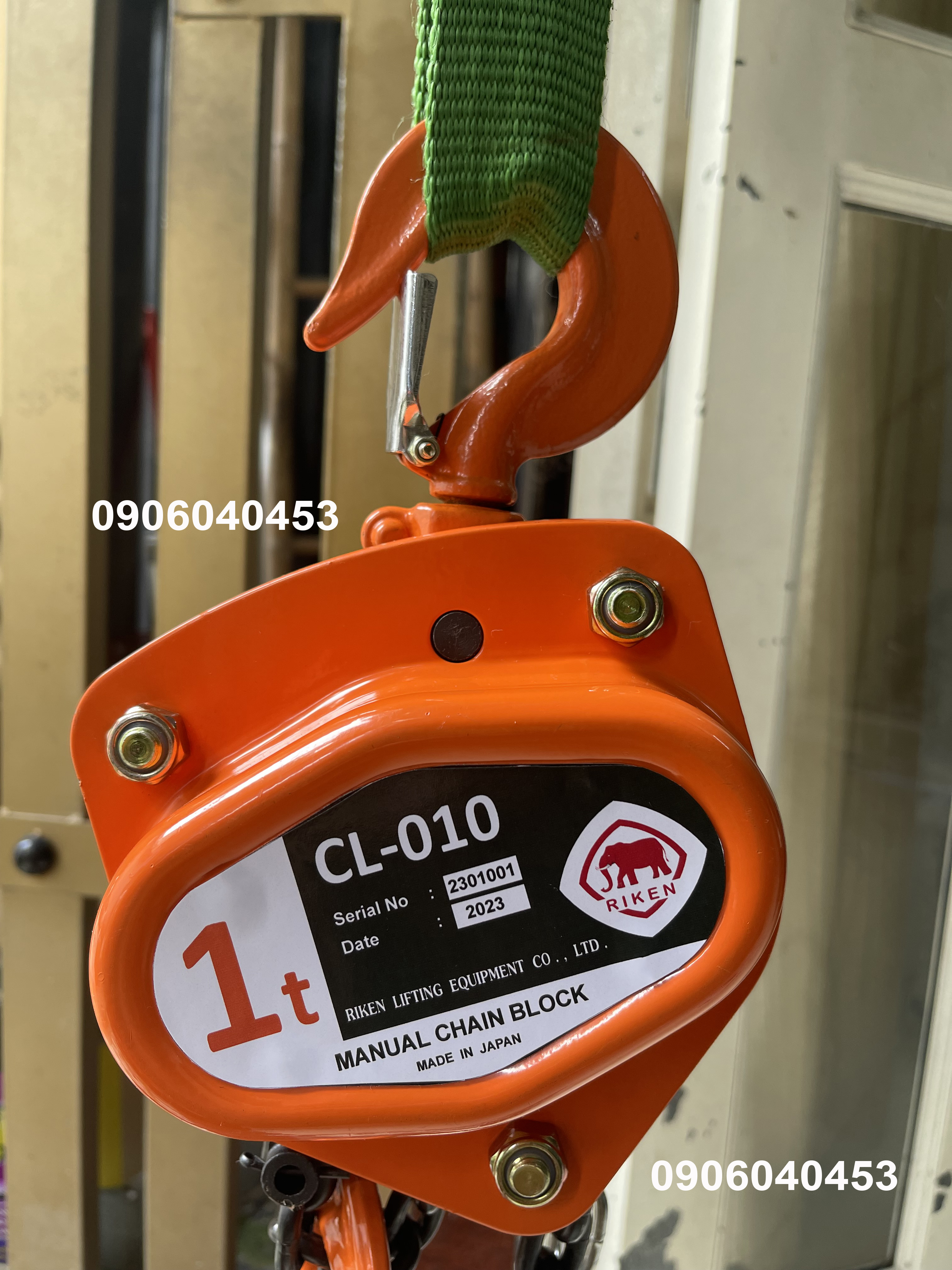 Pa lăng kéo tay Riken 1 tấn CL010 / CL010 Riken Manual Chain Hoist