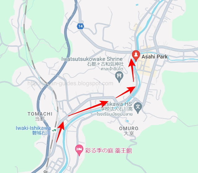 Asahi Park Fukushima map