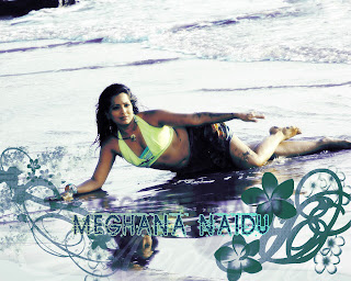 Meghna Naidu on the beach wallpaper