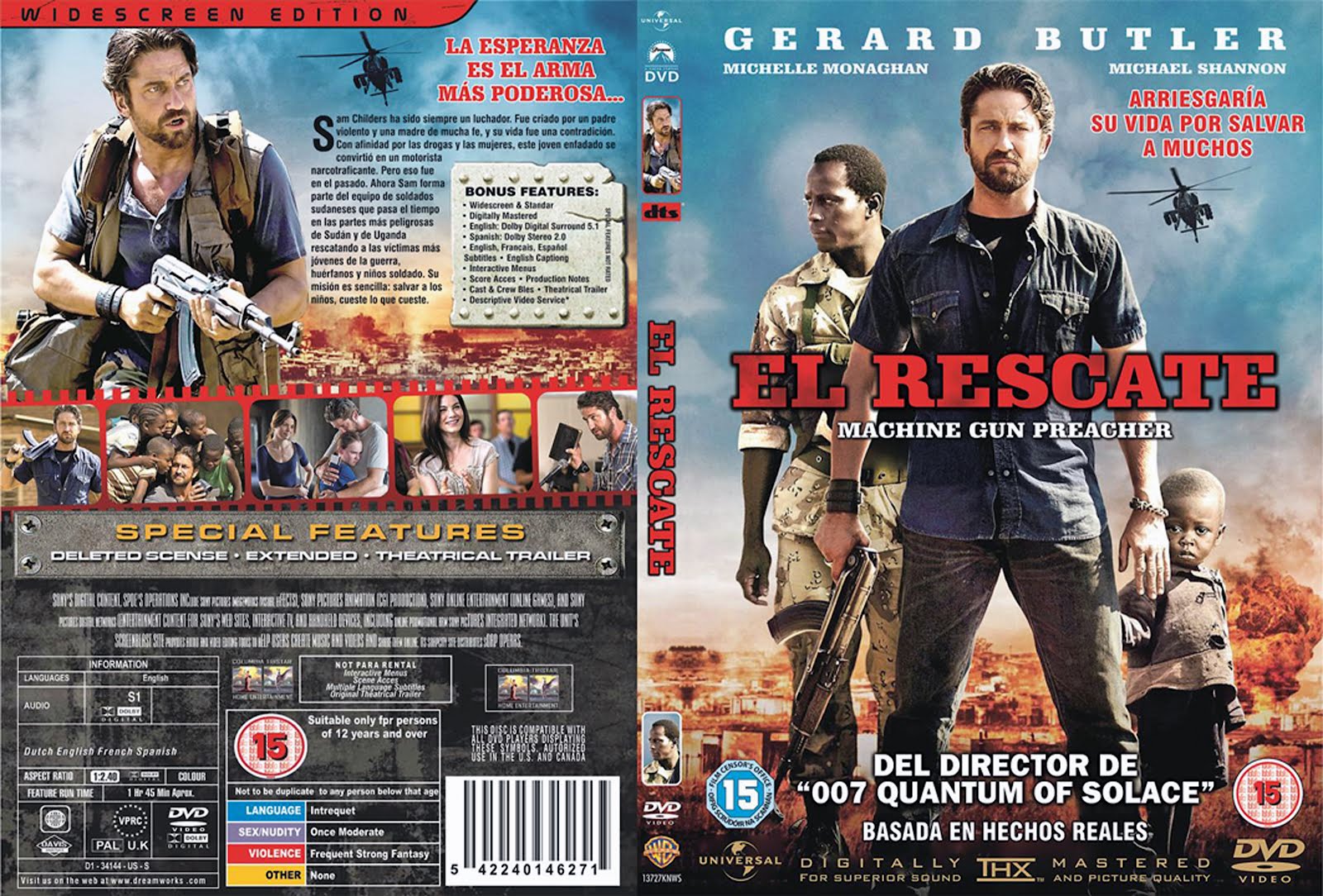 El Rescate Machine Gun Preacher Dvd Cover