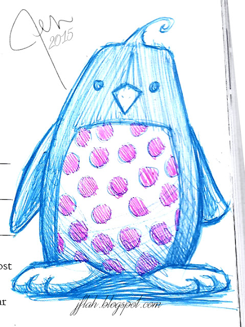 Penguin sketch - JFleming 2015