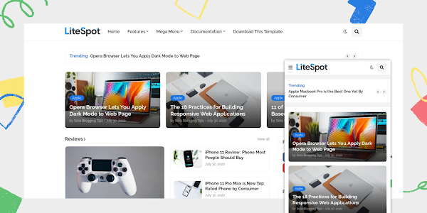 LiteSpot Premium Responsive Blogger Template