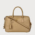 Prada Womens Saffiano Top Handle Bag in Beige Leather Handbag Purse BL0095 F0036