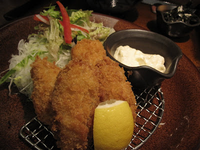 Ootoya, fried oysters