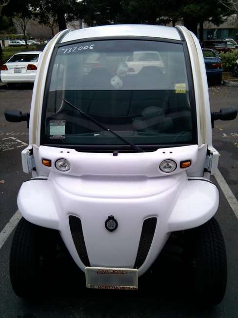 Electric vehicle with fuzzy dice