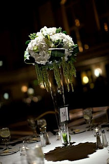 Wedding Decoration, Green Centerpieces and Flower Arrangements