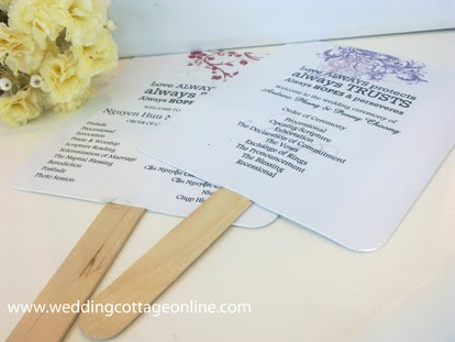 I like the idea of dual use it's a wedding program and people can use it