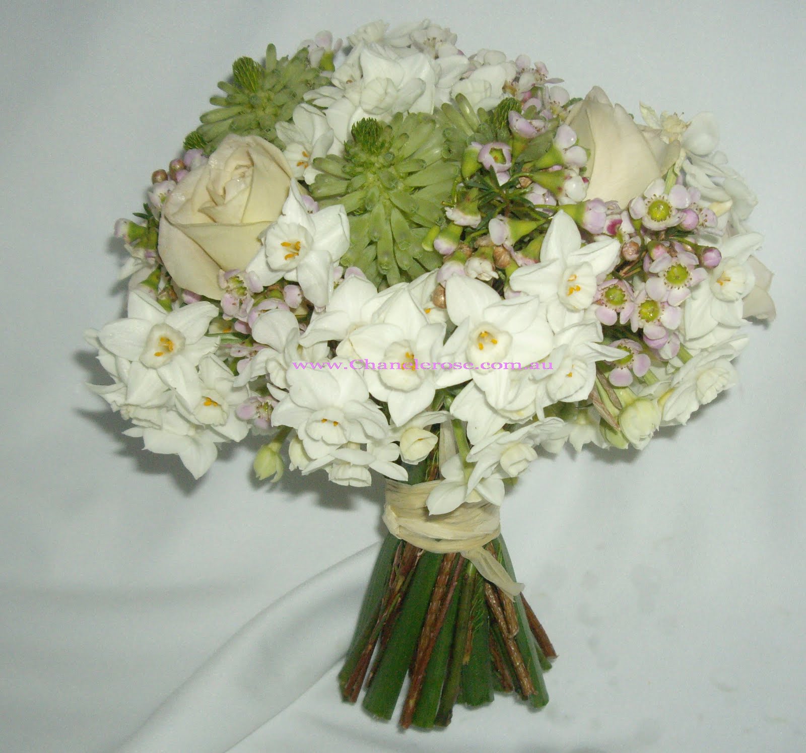 Jonquil posy bouquet wedding